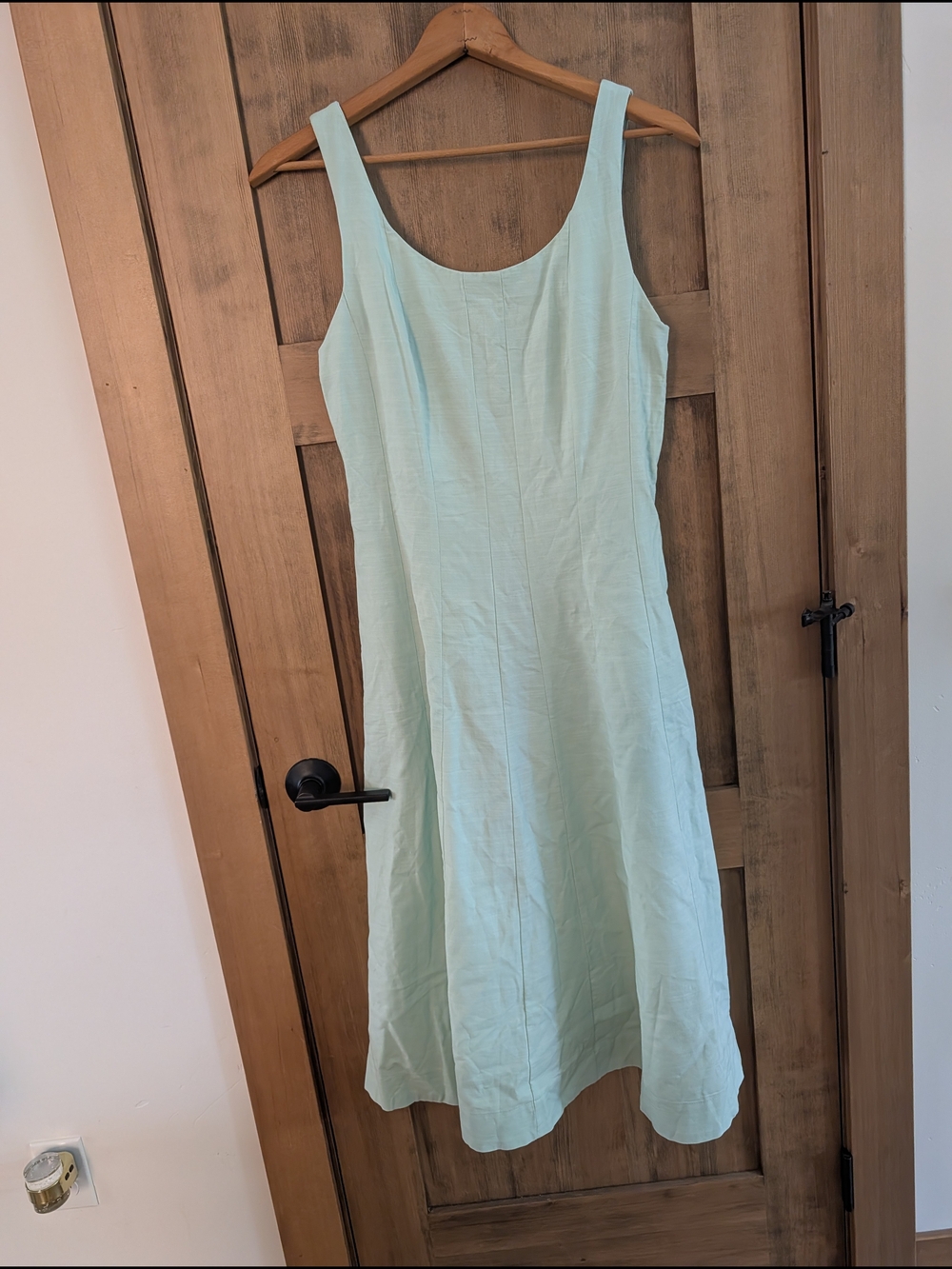 Light Mint Sleeveless A-Line Dress